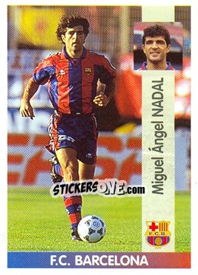 Cromo Miquel Àngel Nadal Homar - Liga Spagnola 1996-1997 - Panini
