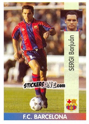 Cromo Sergi Barjuán Esclusa - Liga Spagnola 1996-1997 - Panini