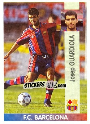 Sticker Josep Guardiola Sala - Liga Spagnola 1996-1997 - Panini