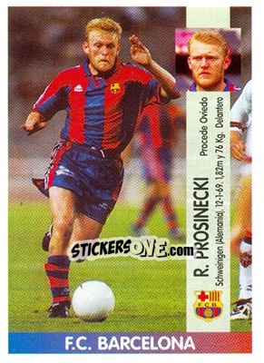 Sticker Robert Prosinecki - Liga Spagnola 1996-1997 n. 42a - Panini