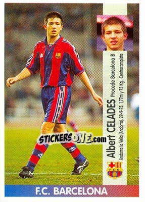 Sticker Albert Celades López - Liga Spagnola 1996-1997 - Panini