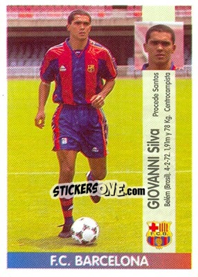 Figurina Giovanni Silva De Oliveira - Liga Spagnola 1996-1997 - Panini