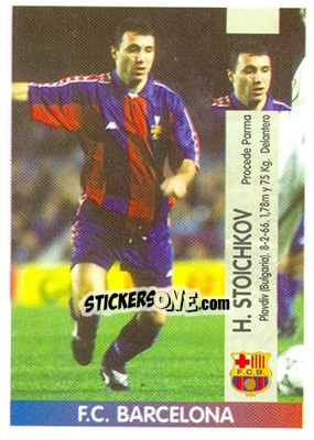 Cromo Hristo Stoichkov - Liga Spagnola 1996-1997 - Panini