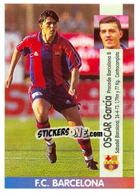 Sticker Oscar García - Liga Spagnola 1996-1997 - Panini