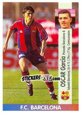 Cromo Oscar García - Liga Spagnola 1996-1997 n. 47a - Panini