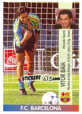 Sticker Vitor Manuel Martins Baia - Liga Spagnola 1996-1997 n. 48a - Panini