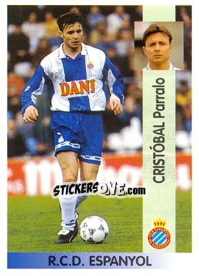 Cromo Cristóbal Parralo Aguilera - Liga Spagnola 1996-1997 - Panini