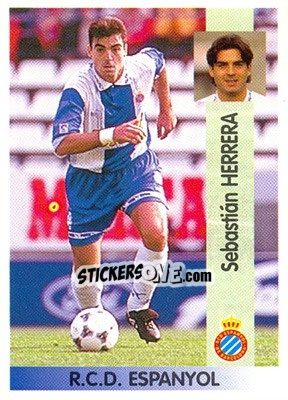 Sticker Sebastián Herrera Zamora - Liga Spagnola 1996-1997 n. 52 - Panini