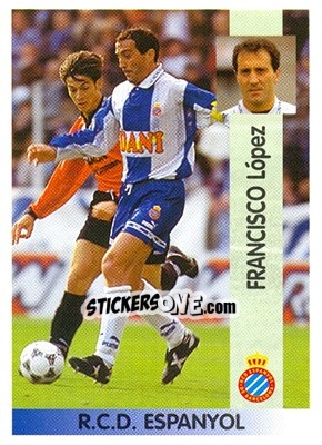 Sticker Francisco Javier López Alfaro - Liga Spagnola 1996-1997 - Panini