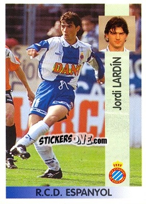Sticker Jordi Lardín Cruz - Liga Spagnola 1996-1997 n. 59 - Panini