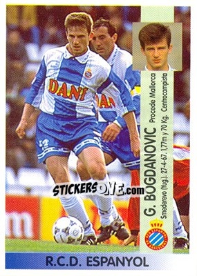 Cromo Goran Bogdanovic - Liga Spagnola 1996-1997 - Panini