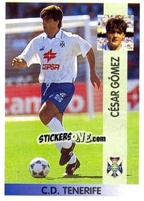 Sticker César Gómez Del Rey - Liga Spagnola 1996-1997 n. 70 - Panini