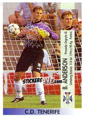 Cromo Bengt Evert Andersson - Liga Spagnola 1996-1997 - Panini