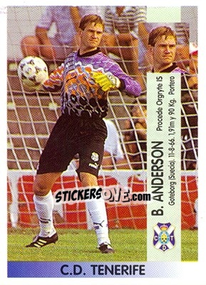 Sticker Bengt Evert Andersson - Liga Spagnola 1996-1997 n. 80a - Panini