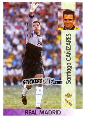 Sticker José Santiago Cañizares Ruiz - Liga Spagnola 1996-1997 n. 81 - Panini