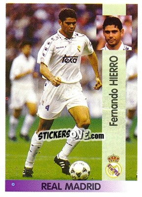 Figurina Fernando Ruiz Hierro - Liga Spagnola 1996-1997 - Panini
