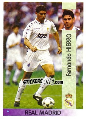 Sticker Fernando Ruiz Hierro - Liga Spagnola 1996-1997 n. 83 - Panini