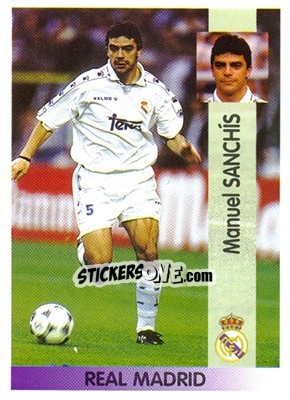 Figurina Manuel Sanchis Hontiyuelo - Liga Spagnola 1996-1997 - Panini