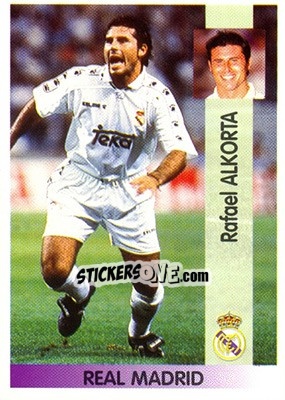 Cromo Rafael Alkorta Martínez - Liga Spagnola 1996-1997 - Panini