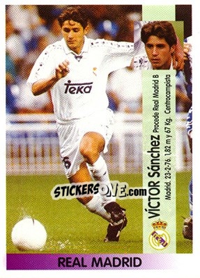 Sticker Víctor Sánchez Del Amo - Liga Spagnola 1996-1997 n. 89a - Panini