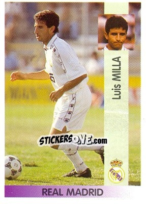 Cromo Luis Milla Aspas - Liga Spagnola 1996-1997 n. 90 - Panini