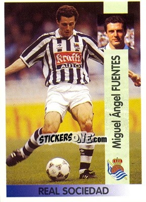 Cromo Miguel Ángel Fuentes Azpiroz - Liga Spagnola 1996-1997 - Panini