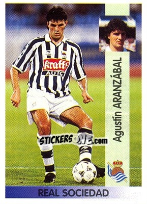 Cromo Agustín Aranzábal Alkorta - Liga Spagnola 1996-1997 - Panini