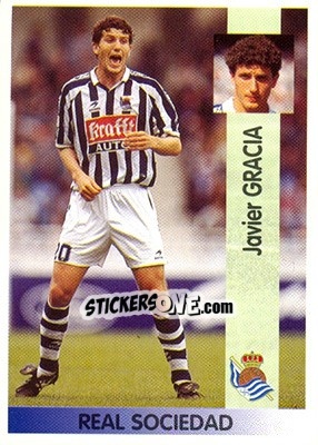Sticker Javier Gracia Carlos - Liga Spagnola 1996-1997 n. 104 - Panini