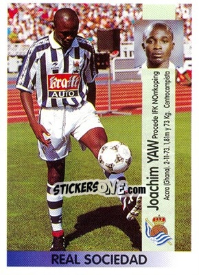 Cromo Joachim Yaw Acheampong - Liga Spagnola 1996-1997 n. 104a - Panini