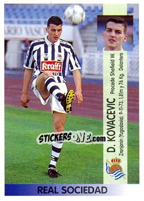 Sticker Darko Kovacevic - Liga Spagnola 1996-1997 n. 105a - Panini