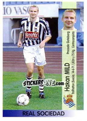 Figurina Stig Hakan Mild - Liga Spagnola 1996-1997 - Panini
