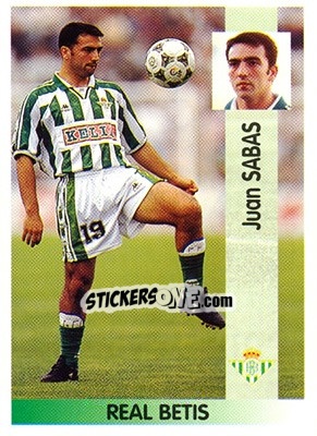 Sticker Juan Sabas Huertas-Lorente - Liga Spagnola 1996-1997 n. 124 - Panini