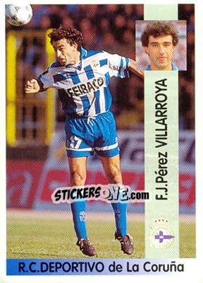 Cromo Francisco Javier Pérez Villarroya - Liga Spagnola 1996-1997 - Panini