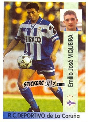Sticker Emilio José Viqueira Moure - Liga Spagnola 1996-1997 n. 134 - Panini