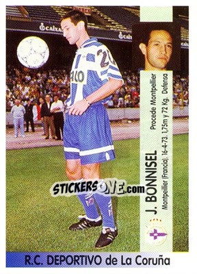 Sticker Jérome Bonnissel - Liga Spagnola 1996-1997 n. 135a - Panini