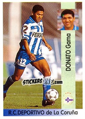 Sticker Donato Gama Da Silva - Liga Spagnola 1996-1997 n. 137 - Panini