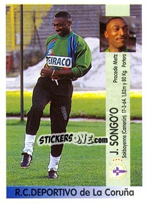Sticker Jacques Celestin Songo'o - Liga Spagnola 1996-1997 n. 144a - Panini
