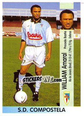 Sticker William Amaral De Andrade - Liga Spagnola 1996-1997 n. 149a - Panini