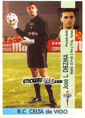 Sticker José Luis Diezma Izquierdo - Liga Spagnola 1996-1997 n. 161a - Panini
