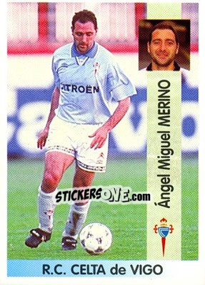 Cromo Ángel Miguel Merino - Liga Spagnola 1996-1997 - Panini