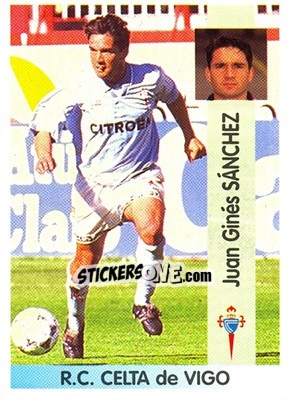 Cromo Juan Ginés Sánchez Moreno - Liga Spagnola 1996-1997 - Panini