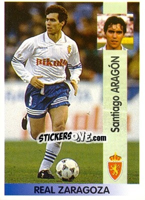 Sticker Santiago Aragón Martínez - Liga Spagnola 1996-1997 n. 185 - Panini
