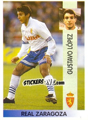 Sticker Gustavo Adrián López Pablos - Liga Spagnola 1996-1997 n. 186 - Panini