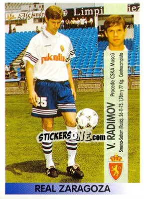 Sticker Vladislav Nikolayevich Radimov - Liga Spagnola 1996-1997 - Panini