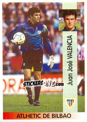 Figurina Juan José Valencia De la Serna - Liga Spagnola 1996-1997 n. 193 - Panini