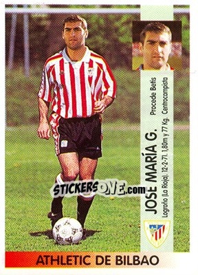 Sticker José María García Lafuente - Liga Spagnola 1996-1997 - Panini