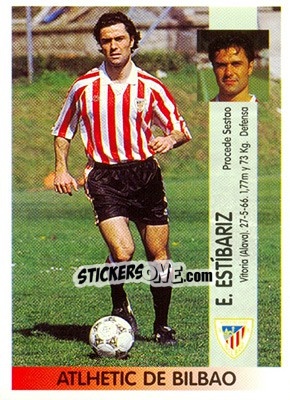 Sticker Eduardo Estíbariz Ruiz de Eguilaz - Liga Spagnola 1996-1997 n. 202a - Panini