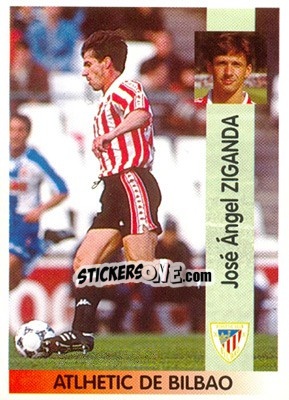 Cromo José Ángel Ziganda Lakunza - Liga Spagnola 1996-1997 n. 206 - Panini