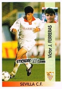 Cromo Víctor Javier Ferreras Quintanilla - Liga Spagnola 1996-1997 - Panini