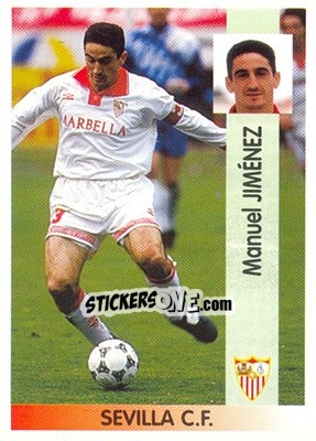 Cromo Manuel Jiménez Jiménez - Liga Spagnola 1996-1997 - Panini